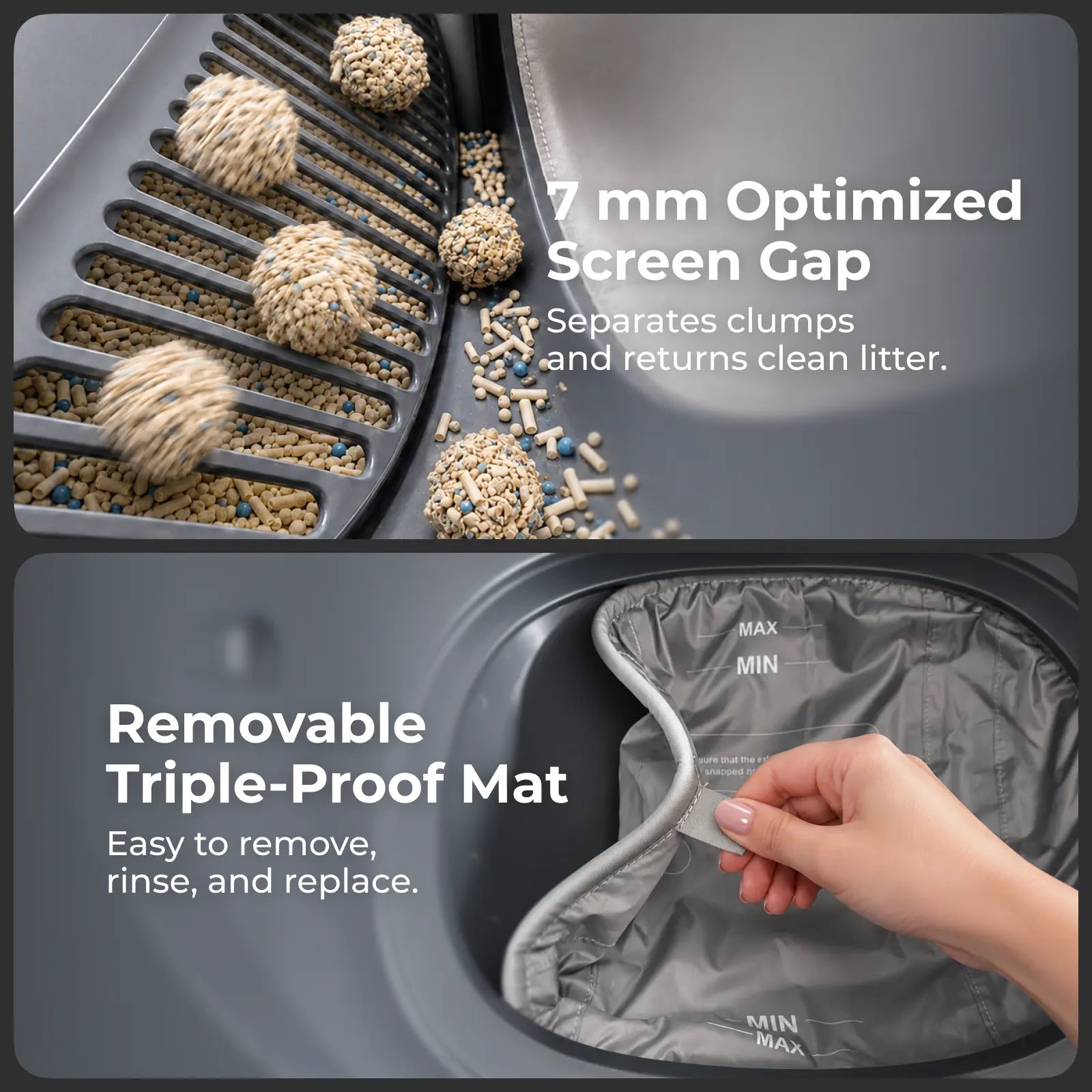 Smart Self-Cleaning Automatic Litter Box – App-Controlled Hands-Free Cat Litter System