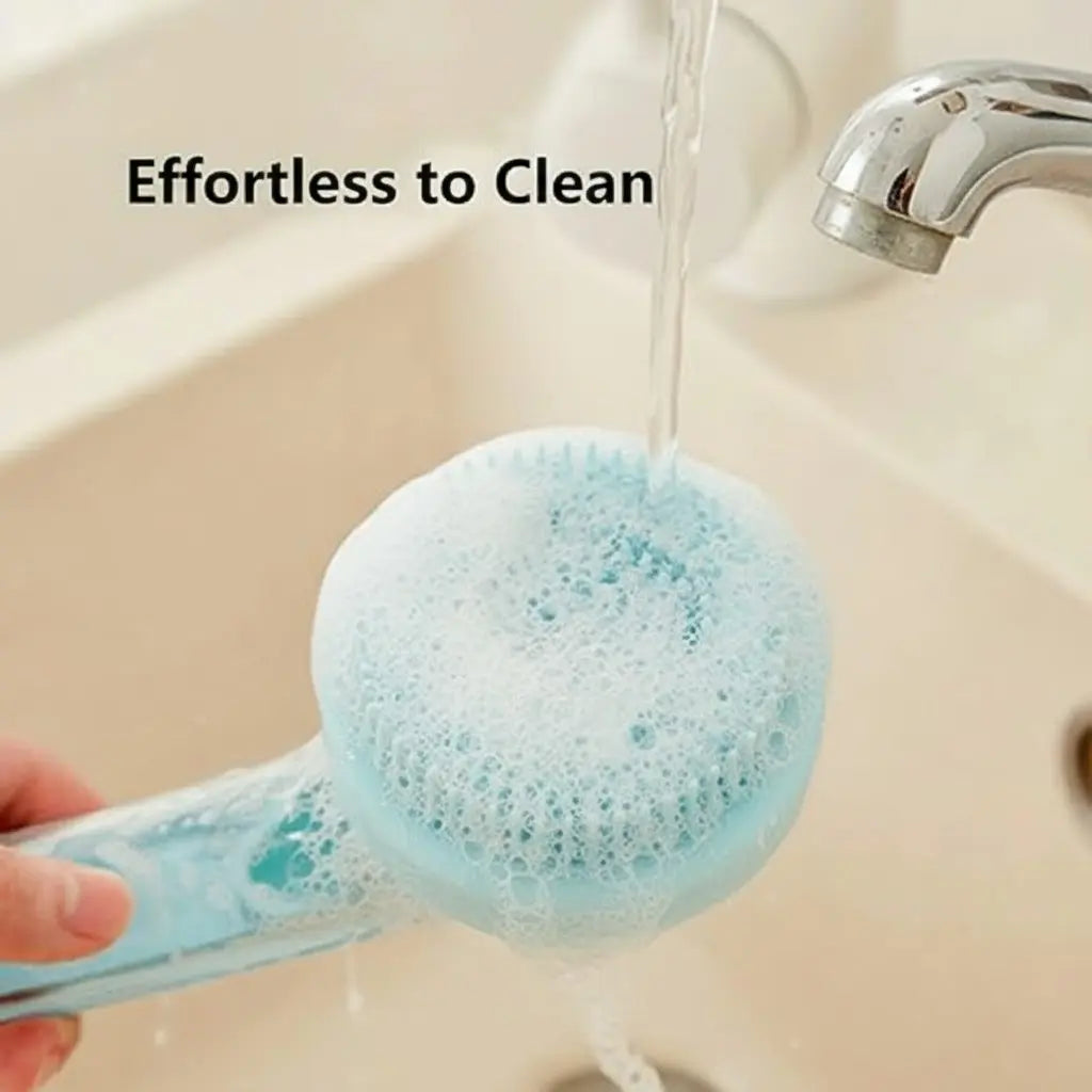 2-in-1 Pet Brush – Built-In Soap Dispenser with Soft Silicone Bristles for Dogs & Cats