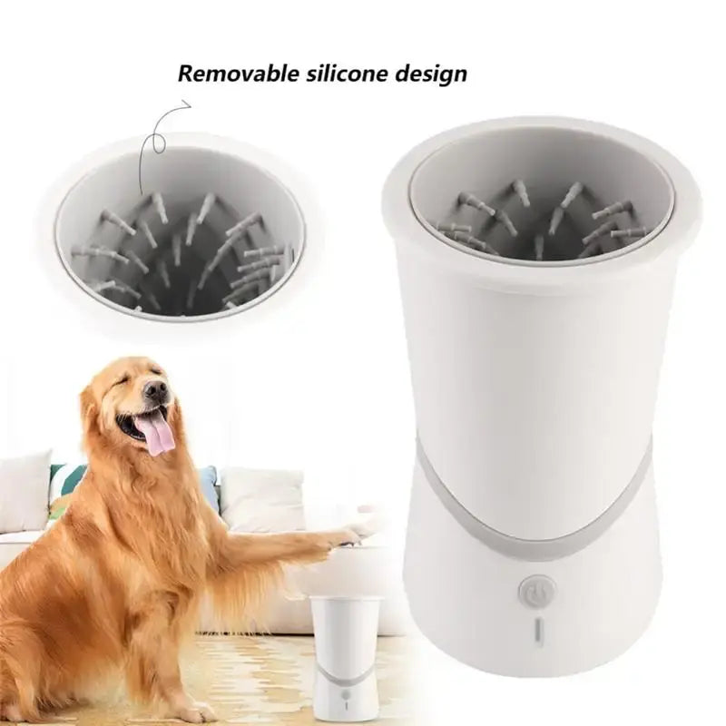 Automatic Dog Paw Cleaner Cup – Soft Silicone Brush for Quick & Easy Cleaning