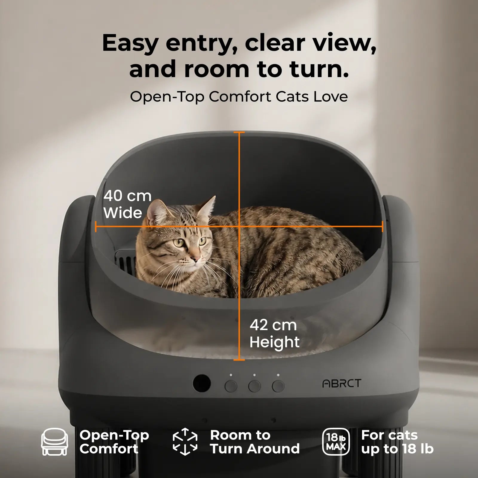 Smart Self-Cleaning Automatic Litter Box – App-Controlled Hands-Free Cat Litter System