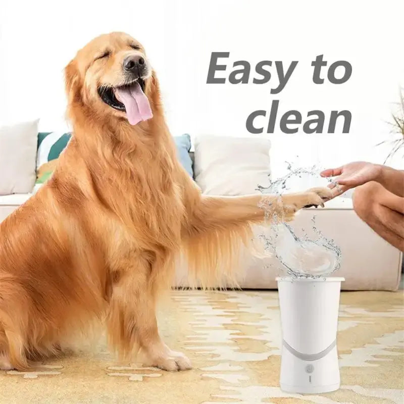 Automatic Dog Paw Cleaner Cup – Soft Silicone Brush for Quick & Easy Cleaning