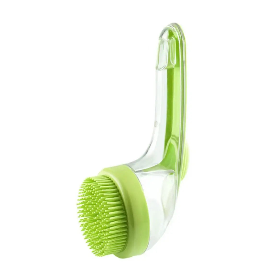 2-in-1 Pet Brush – Built-In Soap Dispenser with Soft Silicone Bristles for Dogs & Cats