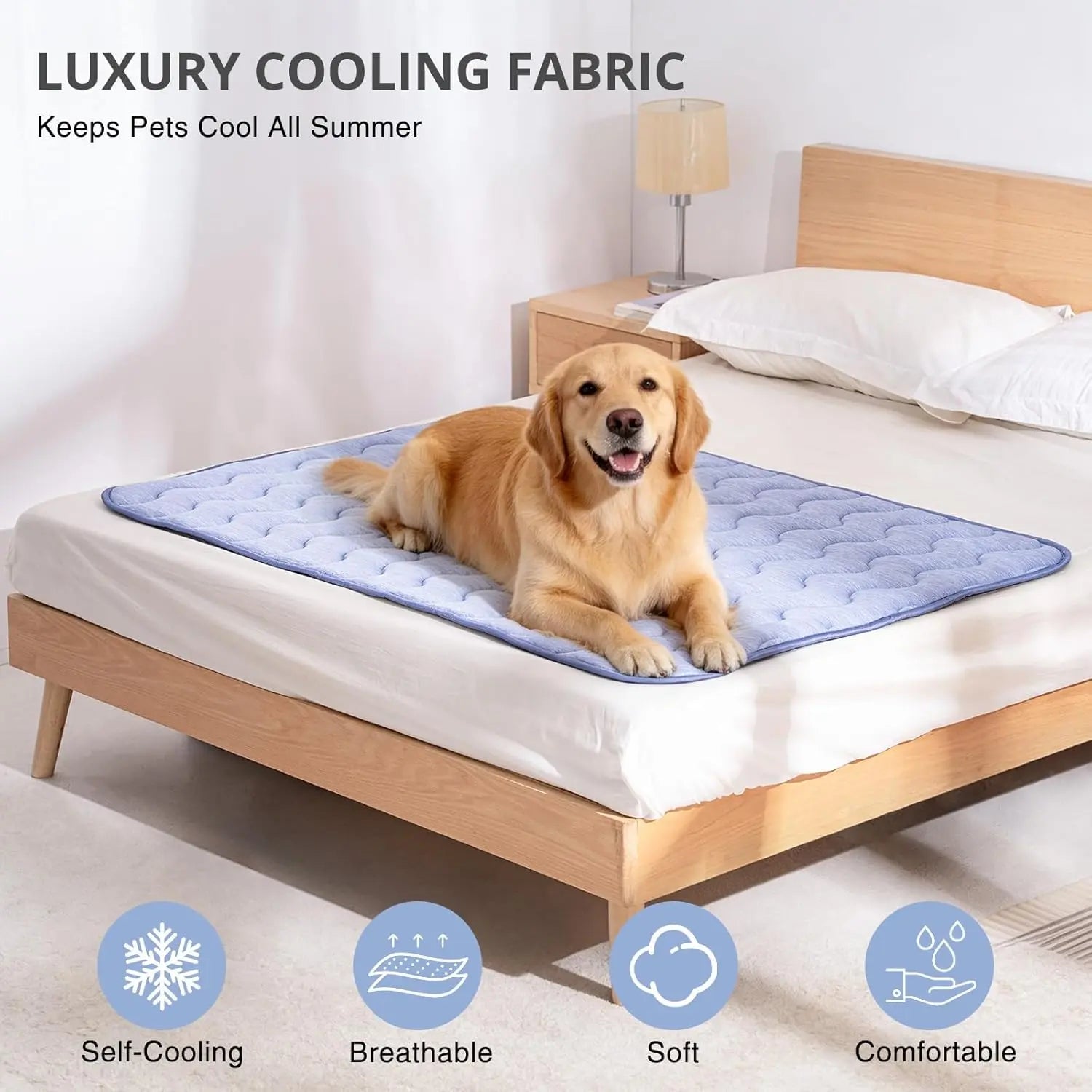 Cooling Mat for Dogs – Washable, Non-Slip Summer Cooling Pad