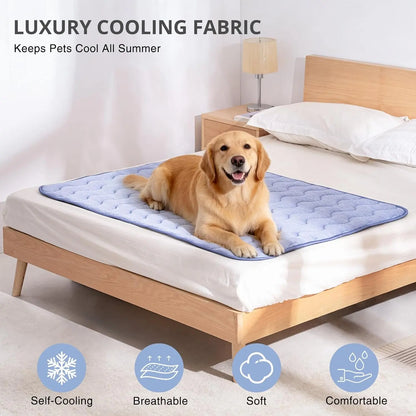 Cooling Mat for Dogs – Washable, Non-Slip Summer Cooling Pad