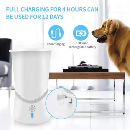 Automatic Dog Paw Cleaner Cup – Soft Silicone Brush for Quick & Easy Cleaning